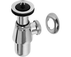 Plieger plugbekersifon 5/4 met rozet chroom