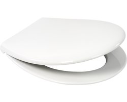 Plieger Smart Toiletbril - Universele vorm WC Bril - Thermoplast - Wit - Met Deksel - Softclose - Quick Release - Kunststof bevestiging