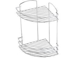 Plieger Solid Doucherek - Hoekplanchet - 2 Laags - Draadmodel - Chroom