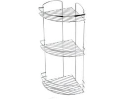 Plieger Solid Doucherek - Hoekplanchet - 3 Laags - Draadmodel - Chroom
