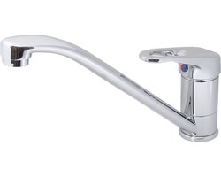 Plieger Solid Keukenkraan - 1-gats - Draaibare uitloop - Chroom