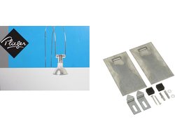 Plieger Spiegel Spot – 12V incl Trafo, Lampje en Spiegelbevestiging tot 10kg – Zilverkleur