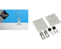 Plieger Spiegel Spot – 12V incl Trafo, Lampje en Spiegelbevestiging tot 6kg – Zilverkleur