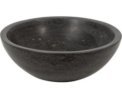 Plieger Stone Waskom - Ø 30 x 12 cm -  Natuursteen - Antraciet