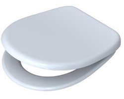 Plieger Uni closetzitting universeel met slowclose met quick release RVS/wit