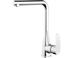 Plieger Vand 1-gats keukenkraan m. hoge uitloop - Chroom