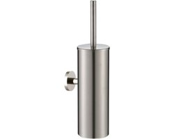 Plieger Vigo Toiletborstelhouder – Wandbevestiging – 38 cm - 10 jaar garantie – Geborsteld Chroom