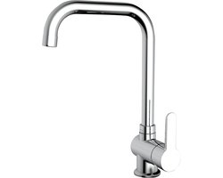 Plieger Voda Keukenkraan - 1-gats - Hoge Uitloop - Chroom