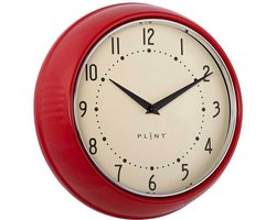 Plint Wandklok rood