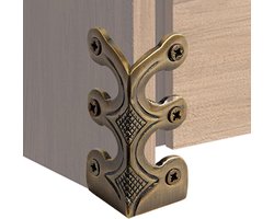 Plintbescherming Hoekbeschermers - Decoratieve hoezen - Bescherming aanbrengen - Massief metaal - 48 x 26 cm - Brons