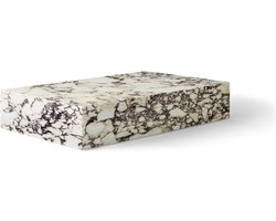 Plinth Tafel - roze marmer - laag