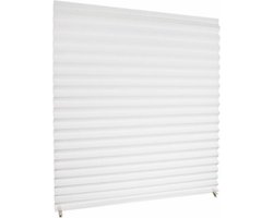 Plisse Gordijn Redi Shade wit lichtfilterend 91 x 182 cm | Tijdelijke Raamdecoratie | Goedkope Raambekleding | Zonder Boren