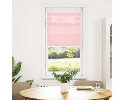 Plissé rolgordijn | Plisségordijn | Jaloezie 60x100 cm stofbreedte 59,4 cm polyester roze