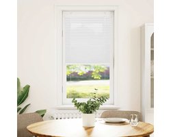 Plissé rolgordijn | Plisségordijn | Jaloezie 60x100 cm stofbreedte 59,4 cm polyester wit