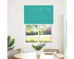 Plissé rolgordijn | Plisségordijn | Jaloezie 85x150 cm stofbreedte 84,4 cm petrol groen