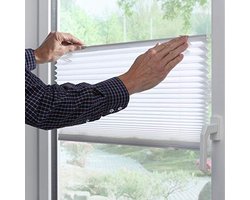 Plisségordijn met Zuignappen voor Raam 60 x 130 cm - Privacy en Zonwering
