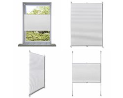 Plisséjaloezie 40x125 cm wit - Vitrage - Vitrages - Jaloezie - Jaloezieën