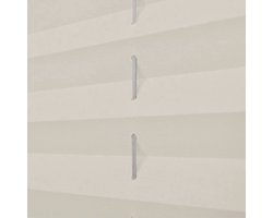 Plisséjaloezie - crème - 110x125 cm - Aluminium rails Plisséjaloezie - Gordijnen - Binnenzonwering - Creme Kleuren - Raamdecoratie