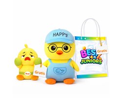 Pluche Happy Eend 55 cm – Superzachte Knuffel van Best4Juniors + Speelgoedtasje | Perfect Cadeau voor Baby & Kind