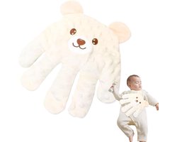 Pluche Knuffels - Oplaadbaar - Interactieve Knuffel - Automatische Klop-Soezen - Klap Speelgoed - Cartoon Dierenpop - Zacht Slaaphulpmiddel - Baby - Pluche - 0-3 Jaar - Witte Beer - Palm - Past in Wieg, Kinderwagen of Reiswieg - Wit