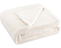 Pluche Kunstbont Deken - Zachte en Warme Kleding voor Sofa, Bed en Stoel - 150 x 130 cm
