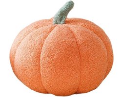 Pluche Pompoen - Decoratie Pompoen - Herfst Decoratie - Zacht Gevuld - 28 cm Diameter - Oranje