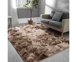 Pluche tapijt, wollig, rond, grote maat, moderne woonkamer, kinderen, meisjes, zacht en pluizig tapijt voor de slaapkamer/woonkamer/kinderkamer