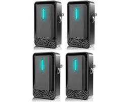 Plug-in Luchtreiniger Voor Thuis, Mini-luchtreiniger Voor Kleine Kamers, Stille Luchtverfrisser Voor Kantoor, Slaapkamer, Woonkamer, Draagbare Luchtreinigers, Geur, Huisdierengeur - Luchtreiniger (4-pack)