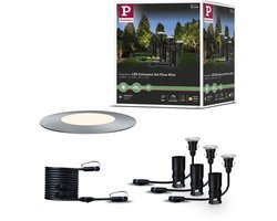 Plug & Shine LED-grondinbouwlamp Floor Mini Uitbreidingsset IP67 3000K 3x2,5W Zilver