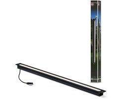 Plug & Shine LED-grondinbouwlamp Lichtlijst IP67 3000K 8W Antraciet