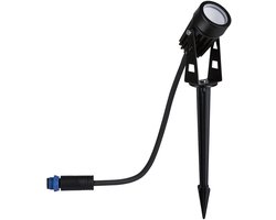 Plug & Shine LED-tuinspots Warm wit Losse spot IP65 3000K 2W Zwart