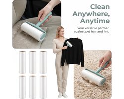 Pluisverwijderaar - Klevend Papier - Zeer Kleverig - Eenvoudig te Scheuren - Voor Kleding en Meubels