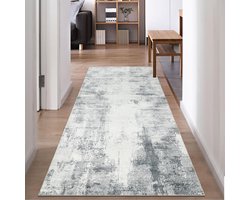 Pluizige faux wol loper tapijt - antislip - 1 stuk - 80 x 200 cm - synthetisch