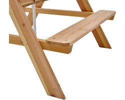 Plum kinder picknicktafel met parasol