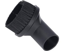 Plumeau opzetborstel stofzuiger - Stofzuiger Plumeau - Geschikt voor Miele en 35mm buizen - Voor Meubels, Plinten, Gordijnen - niet draaibaar - 2 stuks - zwart