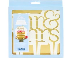 PME Cake Topper Cutter Mr & Mrs - Modern