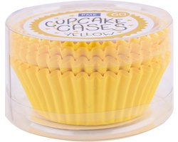 PME Cupcake Vormpjes Papier - Geel - pk/60 - Baking Cups