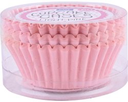 PME Cupcake Vormpjes Papier - Licht Roze - pk/60 - Baking Cups