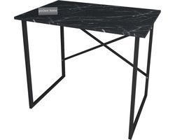 Pochon - Bureau Lelie - Zwart Marmer - 60x114x97 - Industrieel - Tafel - Werktafel