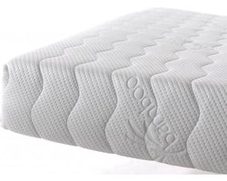Pocket matras koudschuim 90x200 20cm met luxe bamboe hoes met rits