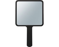 PocketMaster Make-Up Spiegel / Handspiegel met Handvat - Zwart - Zakspiegel - Scheerspiegel - Handzaam - 8,0 X 8,0 cm Spiegeloppervlak
