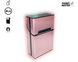 PocketMaster Sigaretten Doosje - Rose - Aluminium - Sigarettenhouder - Weerbestendig - Stevige en Luxe Sigarettendoosjes