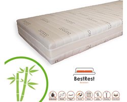 Pocketveermatras Koudschuim HR - Bamboo Exclusive - Koudschuim matras circa 24cm dik - 160x200cm