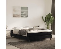 Pocketveringmatras - Binnenvering matras - Goede nachtrust - Zacht fluweel - 140 x 200 cm - Zwart