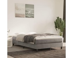 Pocketveringmatras - Luxe matras - Goede nachtrust - Zacht fluweel - 120 x 200 cm - Grijs