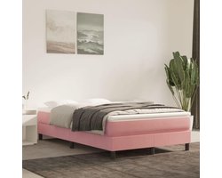 Pocketveringmatras - Luxe matras - Goede nachtrust - Zacht fluweel - 120 x 200 cm - Roze
