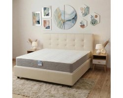 Pocketveringmatras Spring Basic - Matras met veren - Comfortabel slapen - Onafhankelijke pocketvering - 160x190 cm - Geel