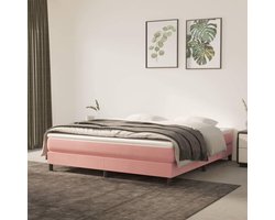 Pocketveringmatras - Veermatras Matras - Goede Nachtrust - Zacht Fluweel - 180 x 200 x 20 cm - Roze