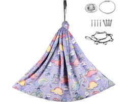 Pod Schommelbank - Sensory Swing - Rustgevend Spel - Verstelbaar Flanel - 230 x 150 cm - Dinosaurus