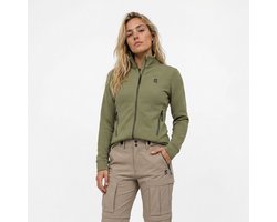 Poederbaas Outdoor Vest Dames - Waffle Jacket - Lichtgewicht & Ademend - Wandelvest & outdoor activiteiten - Olive Green - Maat S